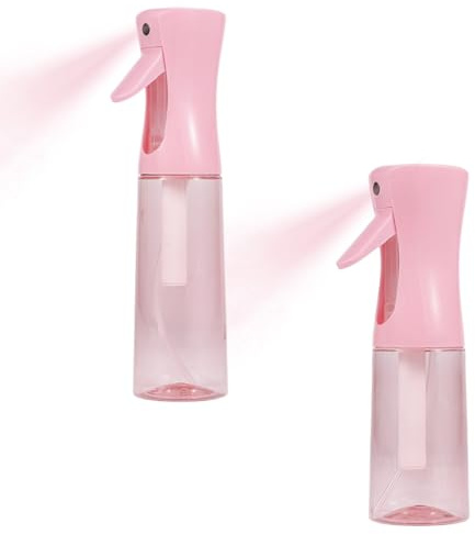 2 Piezas Pulverizador Agua, Botella Pulverizador Agua Peluqueria, Fina Niebla Pulverizador Continuo, Botella de Spray para Cabello Recargable, Frascos de Spray Vacio para Peinado, Plantas, Mascotas