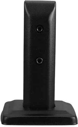 Ciieeo Pince à Verre en Acier Inoxydable 201 pour Rambarde D’escalier, Support de Sol Carré 201, Finition Noire Cache Décoratif, Clip de Fixation Robuste pour Garde-corps en Verre, Usage