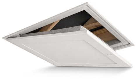 Manthorpe GL250-035-EPS Insulated Loft Trap Door White 562 x 726mm | Hinged Hatch & Frame, GL250-035-EPS