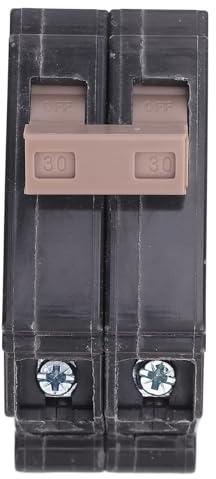 Badafaci Interruttore Automatico 30A 2 Poli 3/4 Pollici Plug On Interruttore Automatico Stampato con Protezione Magnetica Termica per Pannelli Commerciali Residenziali con Centro di