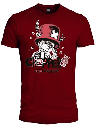 One Piece T Shirt Chopper - The Doctor. Maglia Ufficiale Unisex. Maglietta Regular in Cotone. per Adulto e Ragazzo