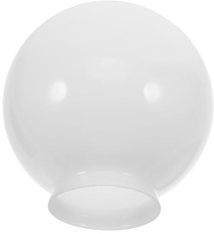 STOBAZA Abat-jour en Verre Laiteux Rond 150 Mm pour Ventilateur de Plafond, Globe de Lampe Sphérique, Remplacement D'abat-jour pour Éclairage Domestique, Applique Murale, à Suspendre