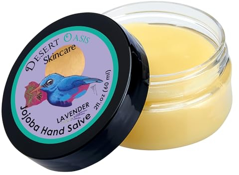 USDA Organic Lavender Jojoba Oil Hand Salve for Rich Conditioning (2 oz)