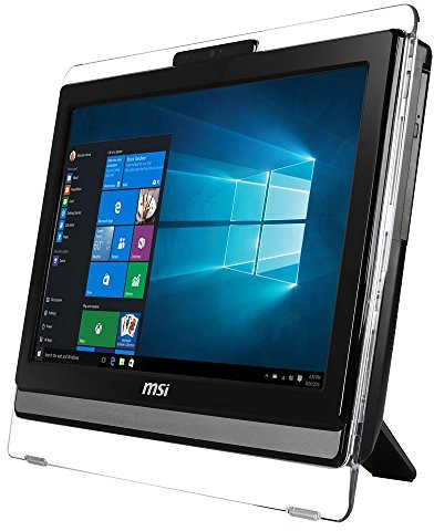 MSI 20ET 4BW-057DE All-in-One Desktop PC with Multi-Touch Display, Fanless (Intel Celeron N3160, 4GB RAM, 128GB SSD, HD Graphics, Windows 10 Professional, 49.53 cm, 19.5 Inches) Black AIO Pro