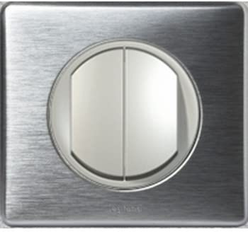 Legrand Double Va-et-vient Céliane complet Aluminium - griffe - Non