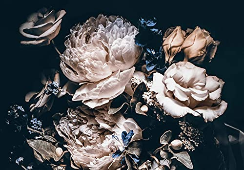 WallArena Vlies Fototapete, Blumen, 368x254cm | Fototapeten - Tapeten - für Wohnzimmer Schlafzimmer - Vliestapete Wandtapete Tapete 3D Effekt- inkl. Kleister