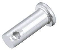 sourcing map 20 Stück Steckbolzen Gabelbolzen Einloch Flachkopf,8mm X 20mm Splintstift Verzinkung Massiver Stahl Lochbolzen