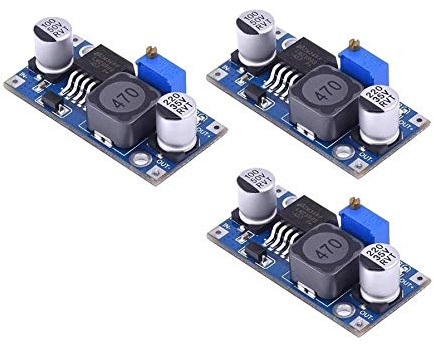ATEC – DC/DC Step Down Buck Converter, regulador de tensión de alta eficiencia en: 4-35 V – Salida: 1,23-30 V [3 A Max] (LM2596S (X3 unidades)