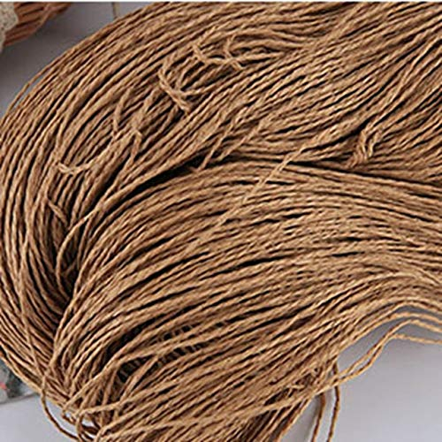 FANFAN Raffia Garn Kintting Papier Strohgarn zum Häkeln Hut Fancy Garn Blumenverpackung Sommermode Handgemachtes Material 100g / Ball