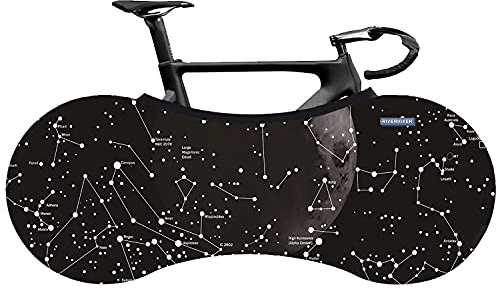 RIVERHIKER Stretchy Bike Wheel Cover, Anti-dust High Elastic Outdoor Indoor Washable Bicycle Protection Storage Bag(Starry)