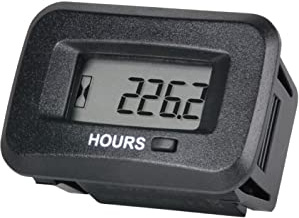 YOOREAL Digital AC DC 5-277V Matningstimräknare, Underhåll timräknare | Initial timmars installation, Fungerar på olika ZTR åkgräsklippare Traktor Generator Land Trimmer UTV röjklippare.