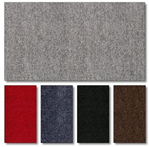 Fußmatte nach Maß PT-MAX | waschbar & unifarben | ab 21,86 € | gewählt: 20-50 cm breit, 101-125 cm lang, grau