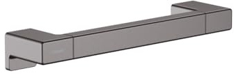 hansgrohe AddStoris - Haltegriff Dusche, Haltestange Bad, für Wandmontage, verdeckte Befestigung, Badezimmer Zubehör, Brushed Black Chrome, 41744340