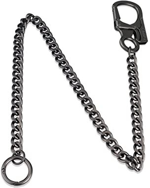 Ahiller Heavy Duty Key Wallet Chains for Men Biker (Gunmetal-YK-1P)