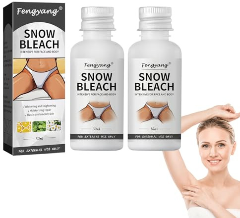 Fengyang® 2Pcs Hautaufhellungscreme für Achselhöhlen Bleichcreme Für Den Intimbereich Creme Aufhellung dunkler Haut Hautaufhellungscreme für Hals empfindliche Bereiche Ellenbogen innere Oberschenkel