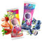 Xylit Birkenzucker Lolli MIX | 50 Stk x 6g | Keine Chance für Karies: zuckerfreier & veganer Zahnpflege Lollipop | Mix Erdbeere & Blaubeere