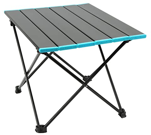 Campingtisch, tragbarer Klapptisch, Campingtisch, klein, tragbar, Campingtisch, Klapptisch, Garten, mit faltbarer Aluminium-Tischplatte und Tragetasche
