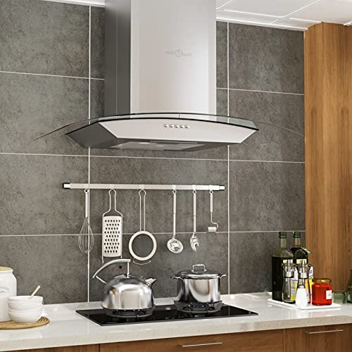 Homgoday Wandabzugshaube 60 cm Aiaio Edelstahl 756 m³/h LED, Möbel für Haus Innen Außen Wohnzimmer Schlafzimmer