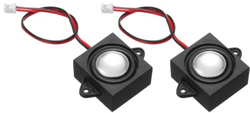 QUARKZMAN 2 Stück Lautsprecher 3 Watt 8 Ohm Mini-Lautsprecher Mikro-Lautsprecher mit JST-PH2.0-Schnittstelle für kleine elektronische Projekte Werbemaschinen LCD-Fernseher Monitore