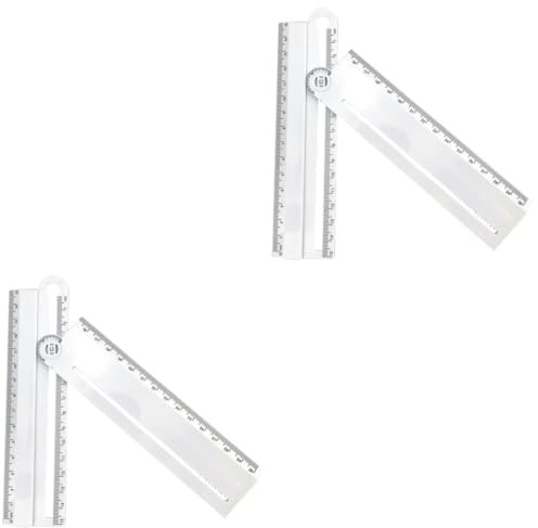 DIYEAH 2 Piezas Herramienta de Arco Giratorio medidor de del Techo Herramienta de medición de ángulos Regla de ángulo Multifuncional
