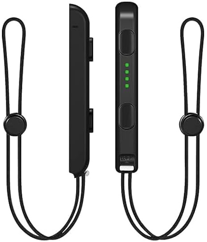 Haotianchi Wrist Strap Controller for Switch Joycon – 2-Pack Lanyard Replacement Parts Joy-Con Controller Accessories Caps (Black)