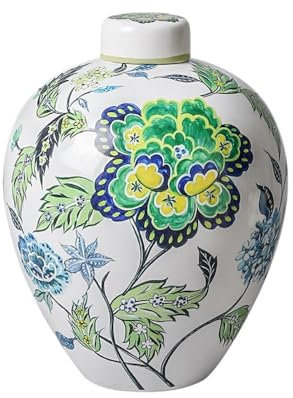 Unique Vase Traditionnel Chinois en Porcelaine Bleu et Blanc - avec des Motifs Classiques et Une Texture de Porcelaine Fine, ajoutant Un Charme élégant et Ancien à la décoration intérieure Convient à