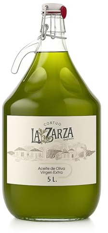 Aceite de Oliva Virgen Extra Picual AOVE | Cosecha Temprana Octubre | Garrafa de Cristal 5L | Sabor Frutado con Notas de Hierba, Tomate y Manzana | Acidez 0,2 | 100% Natural y Saludable