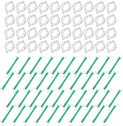 Celuicion Gancho de tomate para plantas trepadoras, soporte de jardín para apoyar plantas trepadoras, soporte para enrejado para plantas trepadoras, para interiores, invernaderos, balcones, huertos