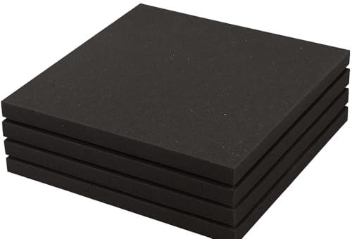 Gummierter Bodenbelag Fitnessstudio 100 x 100 x 2 oder 3 cm Antitrauma rutschfest Schalldämmend für Gewichte Fitnessstudio Zuhause Boden Teppich Home Gym (4, 100 x 100 x 3 cm)