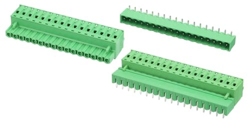 QUARKZMAN 2 Satz 18-Polig PCB-Klemmleiste, 5.08mm Leiterplatten Stecker und Steckdosen Kits Anschlussklemme Block Gebogene Nadel für 28-10AWG Kabel