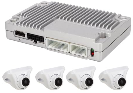 Xiuganpo Telecamera di Sorveglianza Integrata con Registratore per Auto, Vista a 360 Gradi per la Sicurezza del Parcheggio