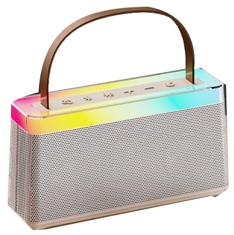 WOHPNLE -Karaoke-Maschine mit 2 kabellosen Mikrofonen, Weihnachts-Geburtstagsgeschenke, Spielzeug, Karaoke-Maschine für Kinder für Familienfeiern, Heim-KTV
