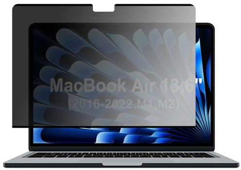 SeGinn Magnétique Filtre de Confidentialité pour MacBook Air 13,6 Pouces | Amovible Anti-Espion Bleu Lumiére Film Protection Ecran Confidentialité pour MacBook 13,6 M5/M4/M3/M2