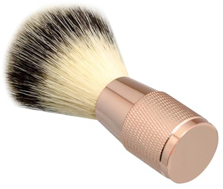 FONDOTIN Bartbürste Leichte und Einfach zu Benutzen für Männer aus Nylon und Aluminiumlegierung Weiche Borsten zur Bartpflege für Zuhause und Reisen