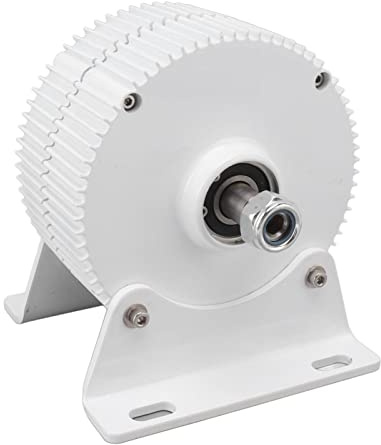 Generatore Eolico a Magneti Permanenti Generatore Eolico Trifase Generatore Elettrico Alternatore Avvolgimento in Rame Puro Potenza Stabile ad Alta Efficienza per Cortile (300w 48v)
