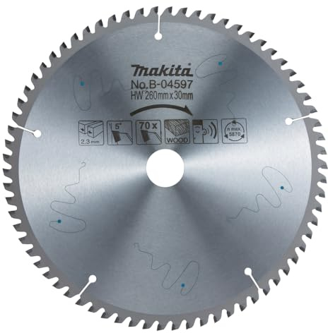 MAKITA B-04597 HM-SAEGEBLATT 260x30x70Z