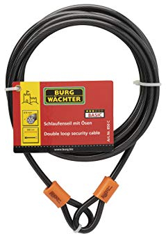 Sterling 850C 8mm x 5.0m Double Loop Vinyl Coated Multi-Stranded Braided Steel Cable - Black