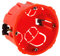 Zenitech 10 cajas de empotrar Ø65mm P.40mm Pladur Rojo