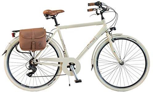 Via Veneto by Canellini Fahrrad Rad Citybike CTB Herren Vintage Retro Via Veneto Alluminium (Beige, 54)