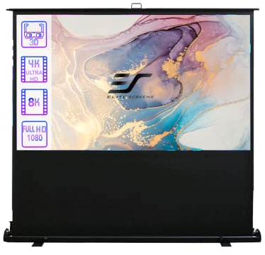 Elite Screens F72NWV ezCinema Series Leinwand (Diagonal 182,9 cm (72 Zoll), Höhe 109,7 cm (43,2 Zoll), Breite 146,3 cm (57,6 Zoll), Format 4:3) schwarz