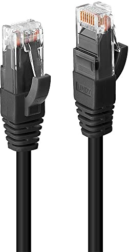 LINDY 45434 Cable de Red, Cat.6 U/UTP LSZH, 3 Metros, Negro