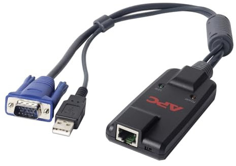APC KVM-USB - Cable KVM (USB, RJ-45, VGA), Negro