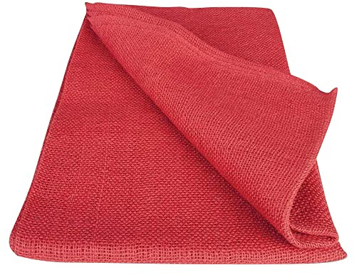 NOOR Jutedecke Jute, Rot, 1,00 x 3,00 m