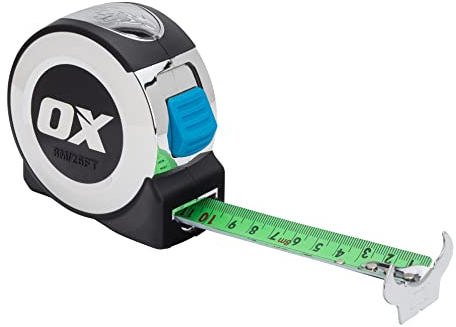 OX Tools P020908 Pro 8m Tape Measure, Blue