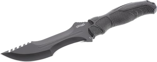 Walther Outdoor-Messer OSK 1, feststehendes Survival Gürtelmesser 440C Stahl, inkl. Nylonscheide, ideal für Outdoor und Alltags-Aktivitäten