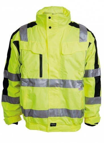 Elka Visible Xtreme Jacke, fluoreszentes Gelb/Schwarz, 5XL