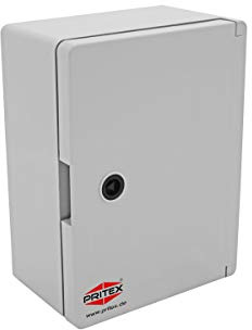 PRITEX Kunststoff Schaltschrank mit Sichttür IP65, Gehäuse 180x240x120mm