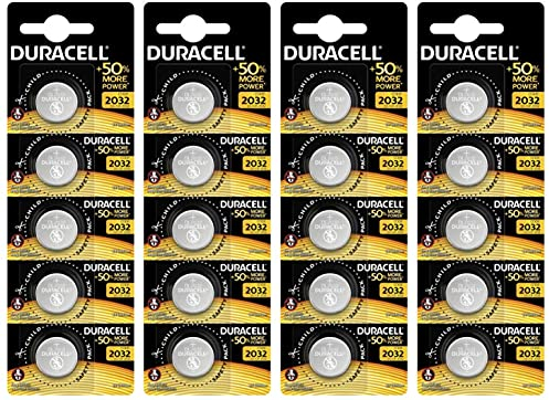 BVBA Duracell DL2032/CR2032 Lot de 4 Piles Bouton au Lithium 3 V 5 Piles
