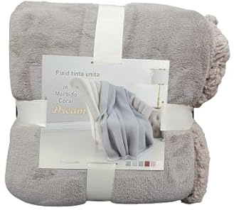 Lingerie Shop Plaid Coperta Di Pile Misura 155x200 cm Vari Colori e Fasntasie, Plaid Pile Coperta Morbidissima e Calda Letto Una Piazza e Mezzo (Fantasia 3)