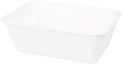 BIOZOYG Bols bio jetables canne à sucre bagasse vaisselle jetable biodégradable I Boîte menu haute qualité indivisée bol jetable compostable 500ml I 1000 Bols menu carrés 12x17cm blancs